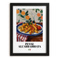 Penne all'arrabbiata – Italian Pasta, Trattoria Art, in sleek black frame