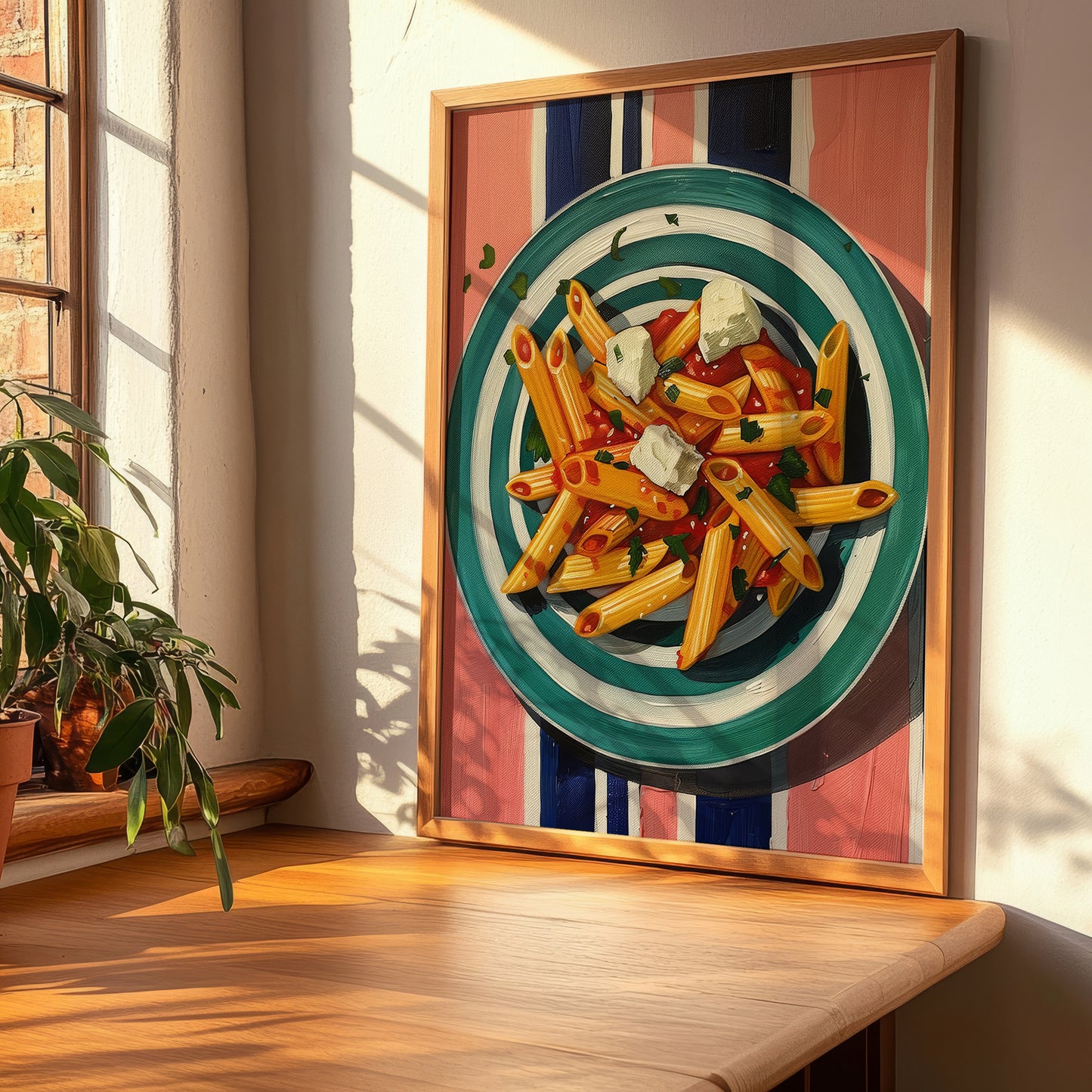 Penne all'arrabbiata – Italian Pasta, Osteria Poster, clean layout with no caption