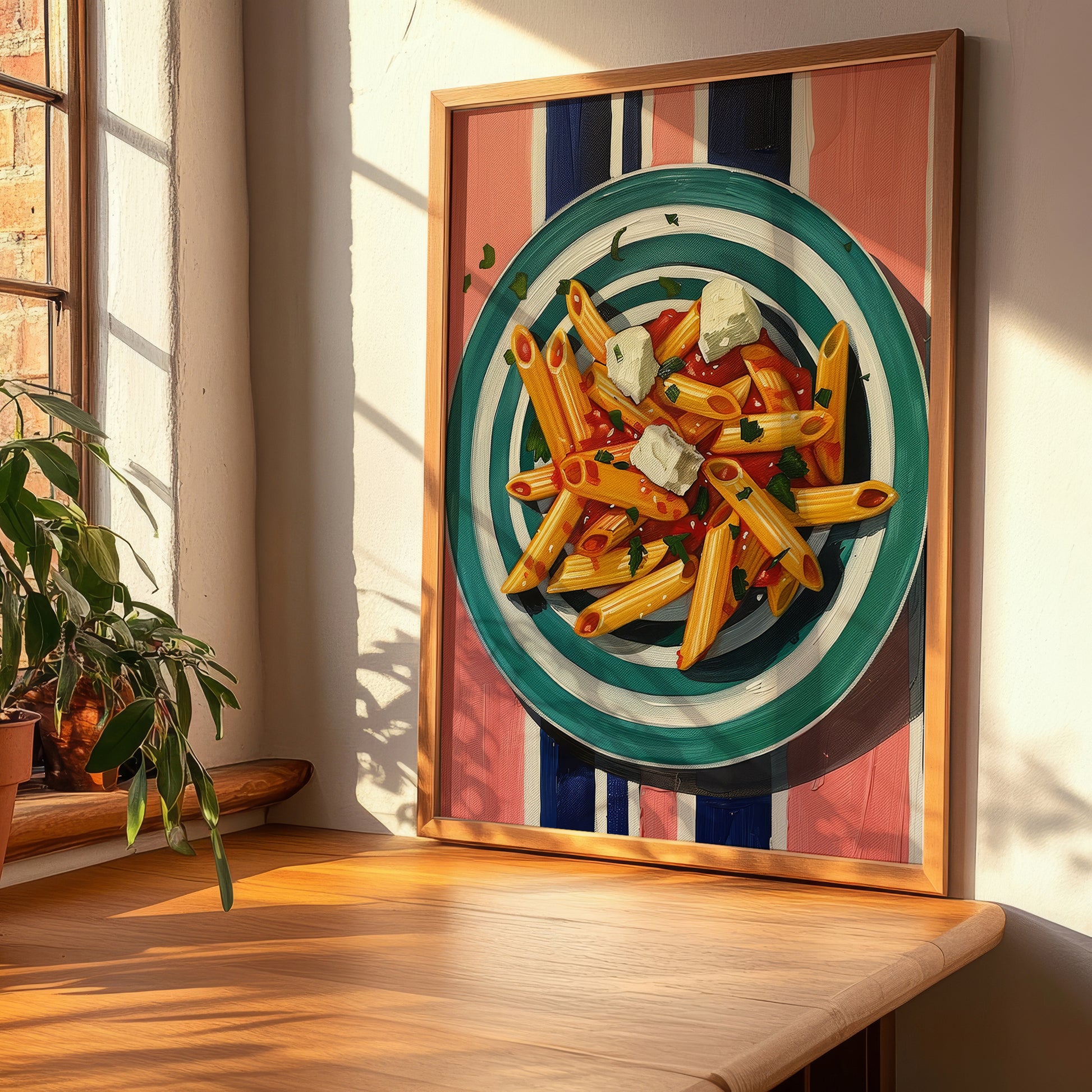 Penne all'arrabbiata – Italian Pasta, Osteria Poster, clean layout with no caption