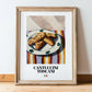 Cantuccini Toscani – Italian Biscuits Dish, Restaurant Art, in wooden frame leaning on the floor