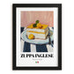 Zuppa Inglese – Italian Dessert Dish, Fine Dining Restaurant Print, in sleek black frame