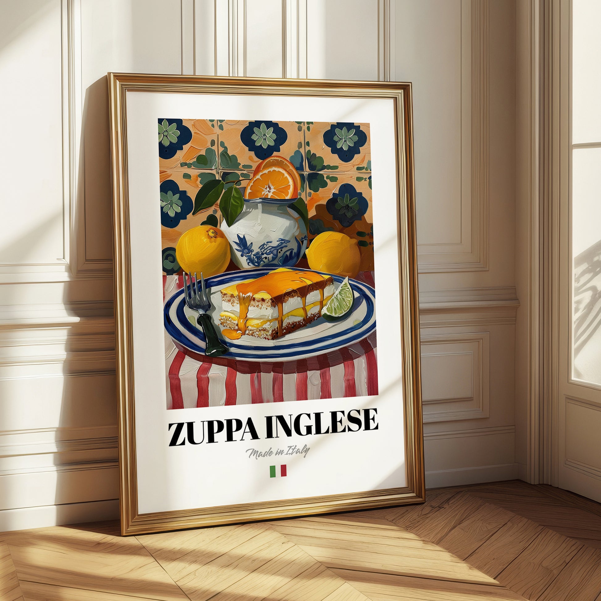 Zuppa Inglese – Italian Dessert Dish, Fine Dining Restaurant Art