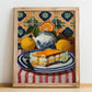 Zuppa Inglese – Italian Dessert Dish, Fine Dining Restaurant Art, no-text version framed in wood