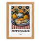 Zuppa Inglese – Italian Dessert Dish, Fine Dining Restaurant Art, set in oak frame