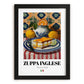 Zuppa Inglese – Italian Dessert Dish, Fine Dining Restaurant Art, in sleek black frame