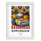 Zuppa Inglese – Italian Dessert Dish, Fine Dining Restaurant Art, placed in minimal white frame