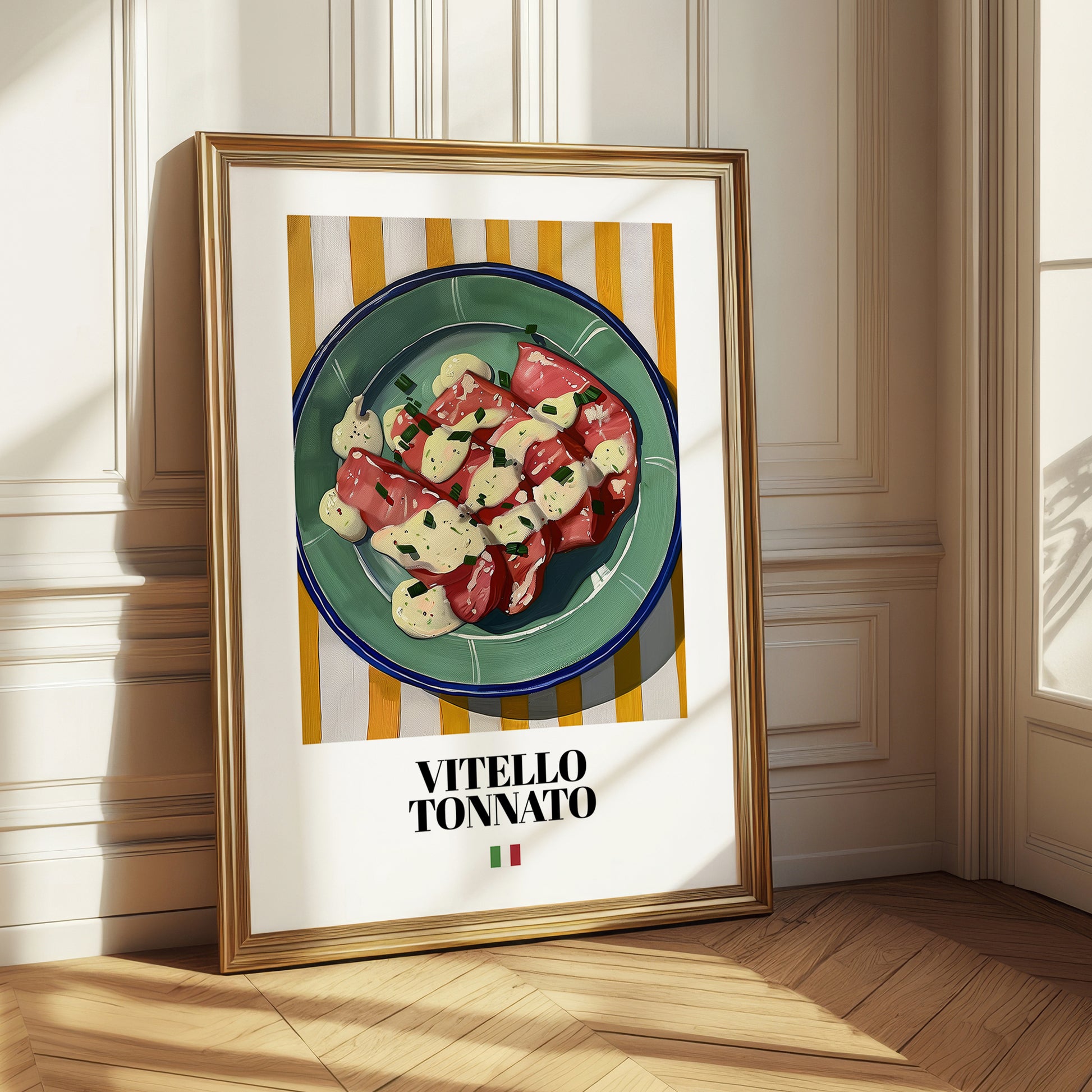 Vitello Tonnato – Italian Meat Dish, Restaurant Poster