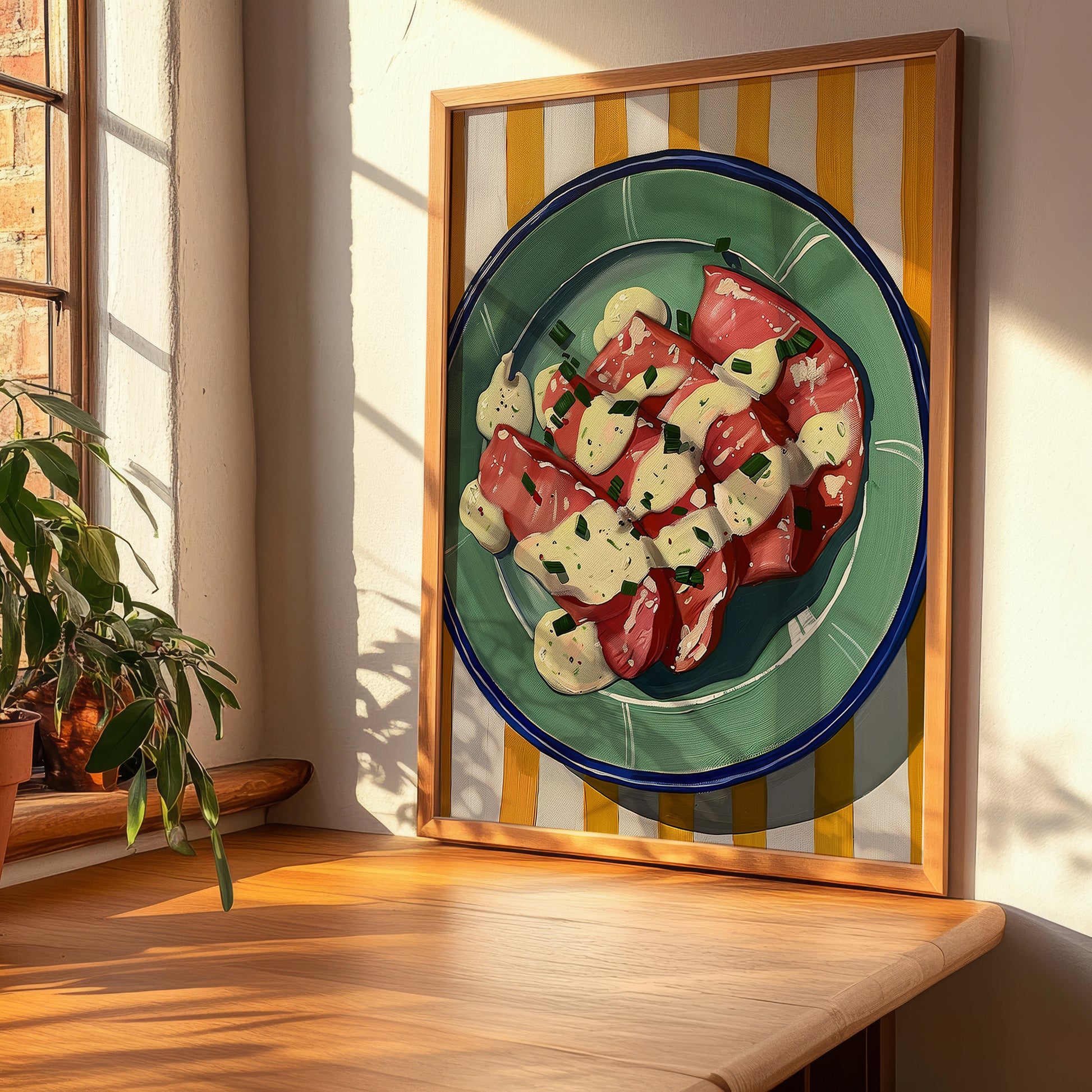Vitello Tonnato – Italian Meat Dish, Restaurant Poster, clean layout with no caption