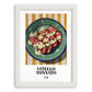 Vitello Tonnato – Italian Meat Dish, Restaurant Poster, placed in minimal white frame