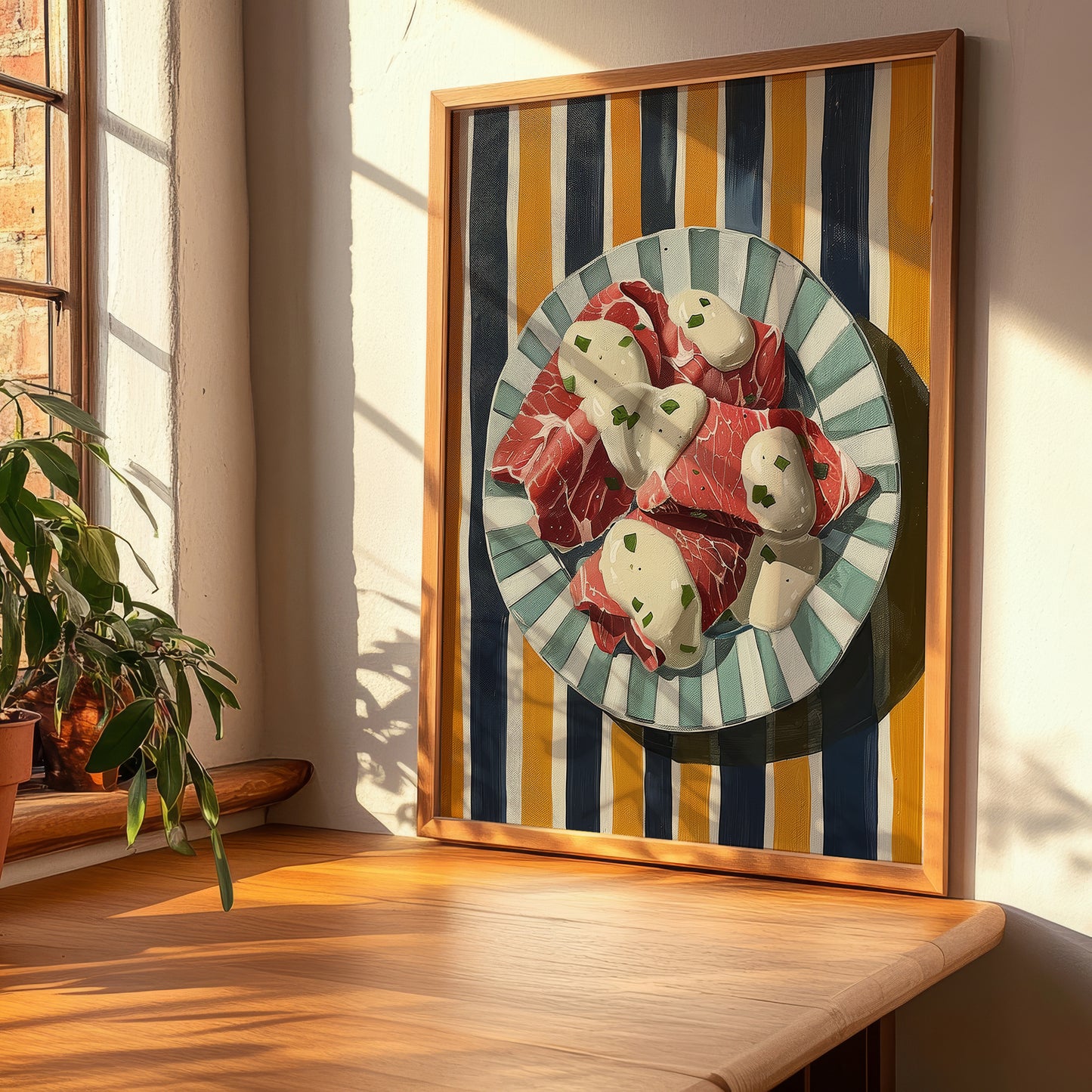 Vitello Tonnato – Italian Meat Dish, Tavern Print, clean layout with no caption