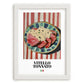 Vitello Tonnato – Italian Meat Dish, Restaurant Still Life, placed in minimal white frame