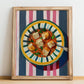 Ribollita – Italian Soup Dish, Café Wall Decor, no-text version framed in wood