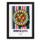 Ribollita – Italian Soup Dish, Café Wall Decor, in sleek black frame