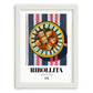 Ribollita – Italian Soup Dish, Café Wall Decor, placed in minimal white frame
