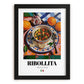 Ribollita – Italian Soup Dish, Brasserie Wall Art, in sleek black frame