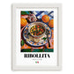 Ribollita – Italian Soup Dish, Brasserie Wall Art, placed in minimal white frame
