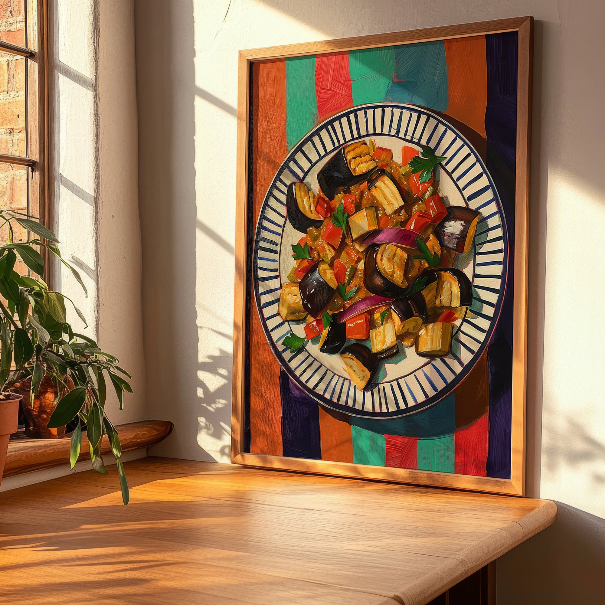 Caponata – Italian Salad Dish, Café Wall Art, clean layout with no caption