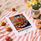 Panzanella – Italian Salad Dish, Bistro Art, unframed on coastal sand