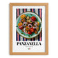 Panzanella – Italian Salad Dish, Tavern Wall Art, set in oak frame