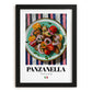 Panzanella – Italian Salad Dish, Tavern Wall Art, in sleek black frame