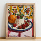 Semifreddo – Italian Dessert Dish, Café Poster, no-text version framed in wood