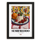 Semifreddo – Italian Dessert Dish, Café Poster, in sleek black frame