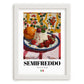 Semifreddo – Italian Dessert Dish, Café Poster, placed in minimal white frame