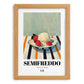 Semifreddo – Italian Dessert Dish, Tavern Wall Decor, set in oak frame