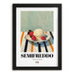 Semifreddo – Italian Dessert Dish, Tavern Wall Decor, in sleek black frame