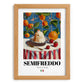 Semifreddo – Italian Dessert Dish, Café Art, set in oak frame