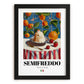 Semifreddo – Italian Dessert Dish, Café Art, in sleek black frame