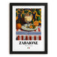 Zabaione – Italian Dessert Dish, Tavern Painting, in sleek black frame