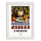Zabaione – Italian Dessert Dish, Tavern Painting, placed in minimal white frame