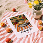 Zabaione – Italian Dessert Dish, Tavern Poster, unframed on coastal sand