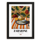 Zabaione – Italian Dessert Dish, Tavern Poster, in sleek black frame