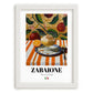 Zabaione – Italian Dessert Dish, Tavern Poster, placed in minimal white frame