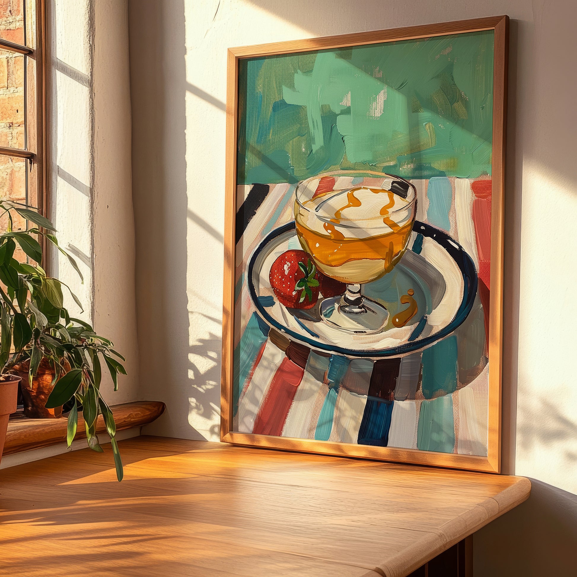 Zabaione – Italian Dessert Dish, Café Still Life, clean layout with no caption