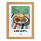Zabaione – Italian Dessert Dish, Café Still Life, set in oak frame