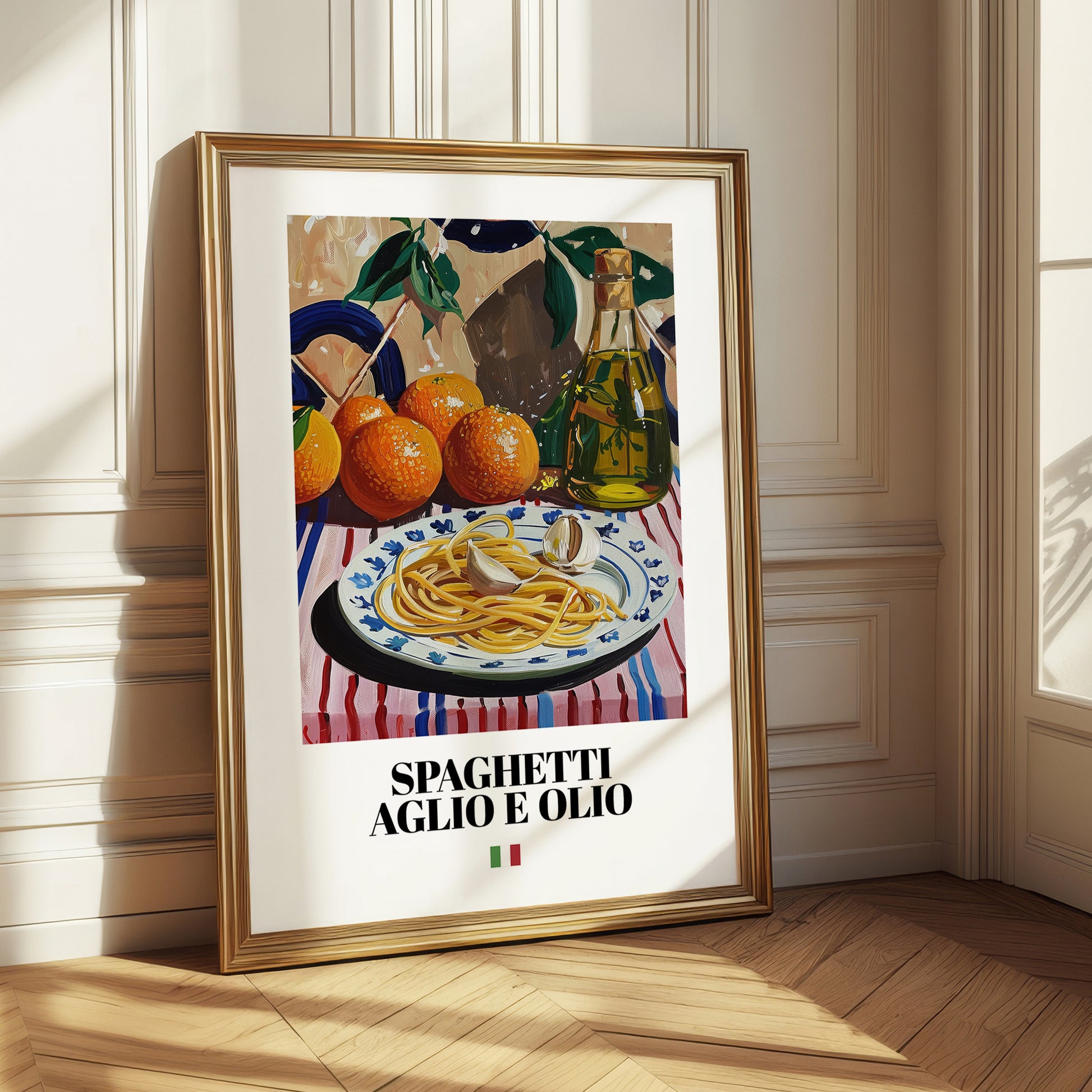Spaghetti aglio e olio – Italian Pasta, Osteria Wall Art