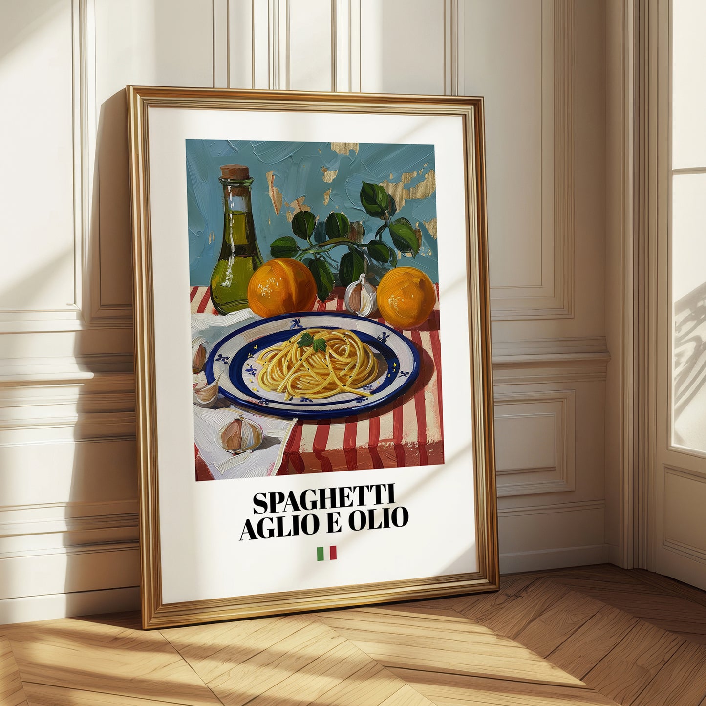 Spaghetti aglio e olio – Italian Pasta, Restaurant Poster