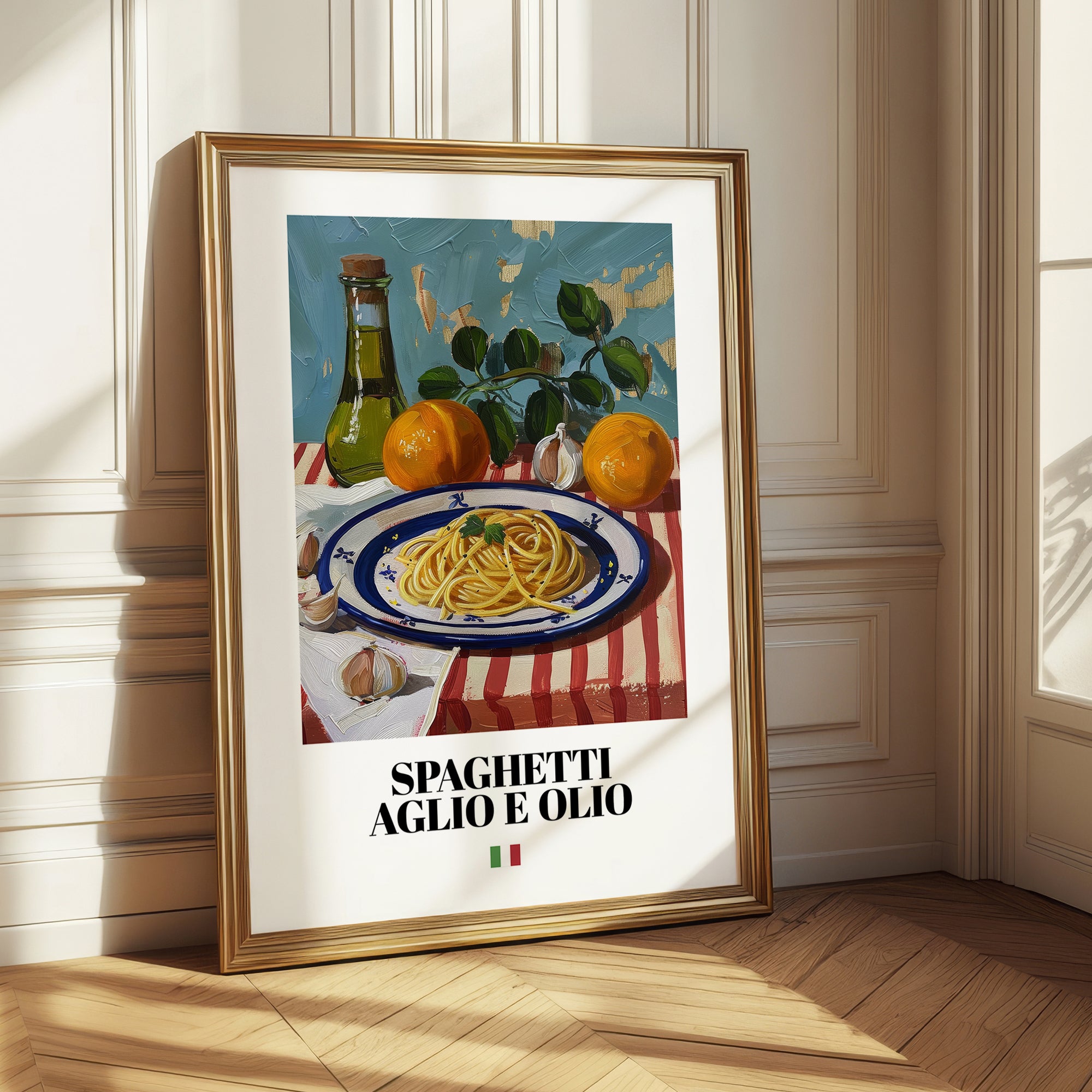 Spaghetti aglio e olio – Italian Pasta, Restaurant Poster