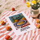 Spaghetti aglio e olio – Italian Pasta, Restaurant Poster, unframed on coastal sand