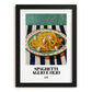 Spaghetti aglio e olio – Italian Pasta, Ristorante Print, in sleek black frame