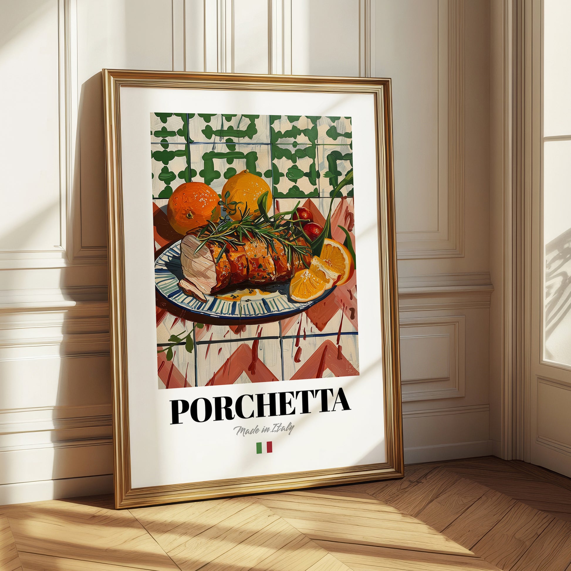 Porchetta – Italian Meat Dish, Restaurant Poster
