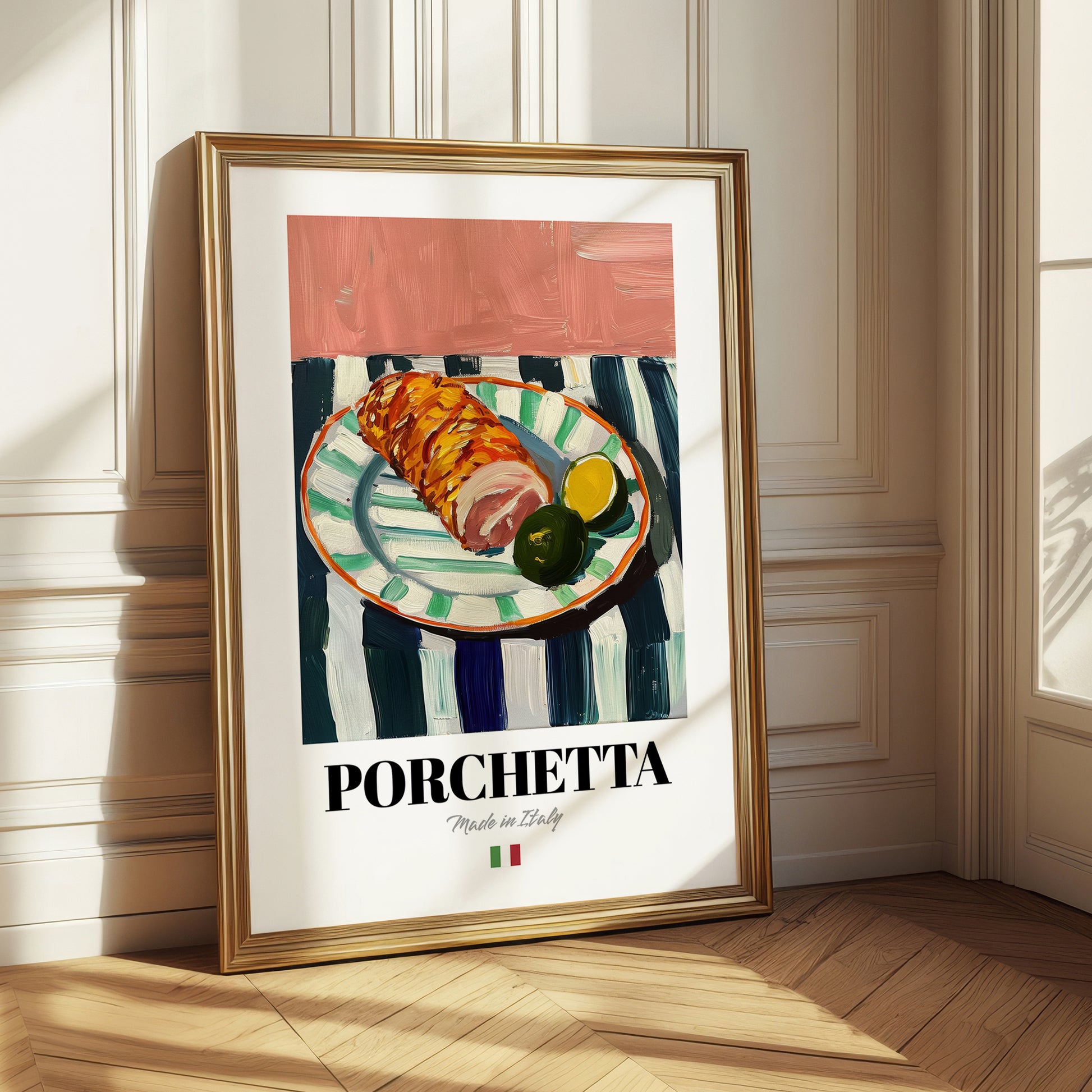 Porchetta – Italian Meat Dish, Fine Dining Restaurant Poster