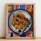 Spaghetti alla Puttanesca – Italian Pasta, Osteria Print, no-text version framed in wood