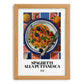 Spaghetti alla Puttanesca – Italian Pasta, Osteria Print, set in oak frame