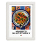 Spaghetti alla Puttanesca – Italian Pasta, Osteria Print, placed in minimal white frame