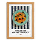 Spaghetti alla Puttanesca – Italian Pasta, Trattoria Print, set in oak frame