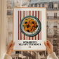 Spaghetti alla Puttanesca – Italian Pasta, Trattoria Poster, styled in a charming Paris street view